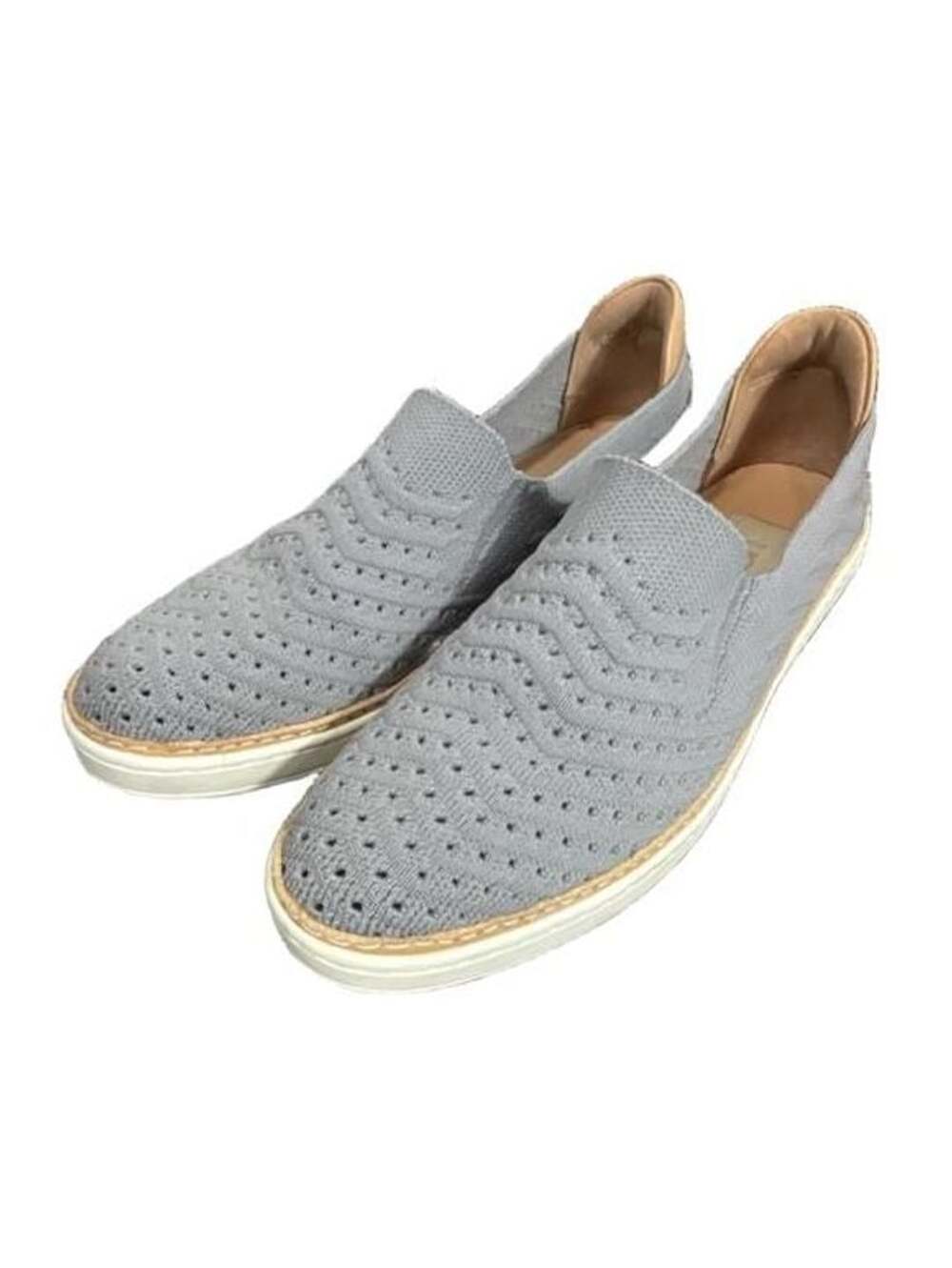 UGG Sammy Chevron Knit Slip-On Sneakers Grey